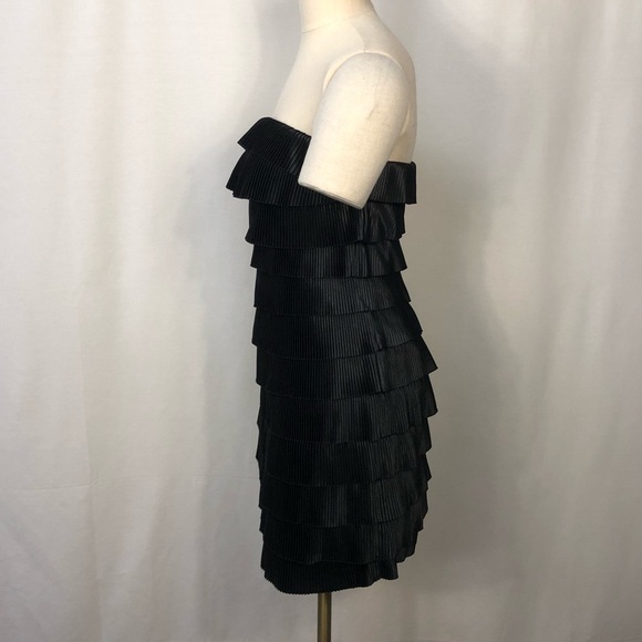 Express Black Ruffle Mini Dress - Picture 3 of 7